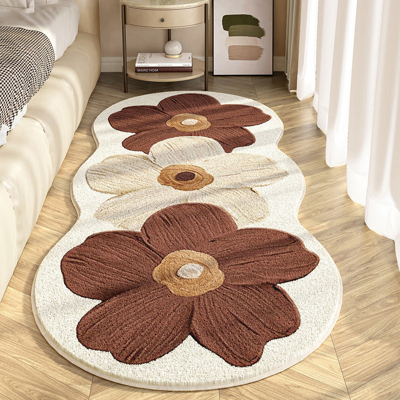 FloralRug - Luksuriøs Blød Stilfuld Elegant Blomsterdesign Tæppe