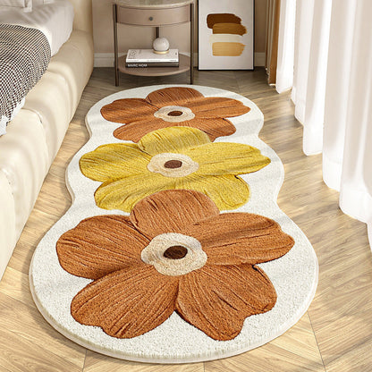 FloralRug - Luksuriøs Blød Stilfuld Elegant Blomsterdesign Tæppe