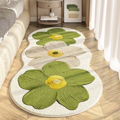 FloralRug - Luksuriøs Blød Stilfuld Elegant Blomsterdesign Tæppe