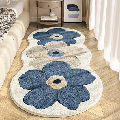 FloralRug - Luksuriøs Blød Stilfuld Elegant Blomsterdesign Tæppe