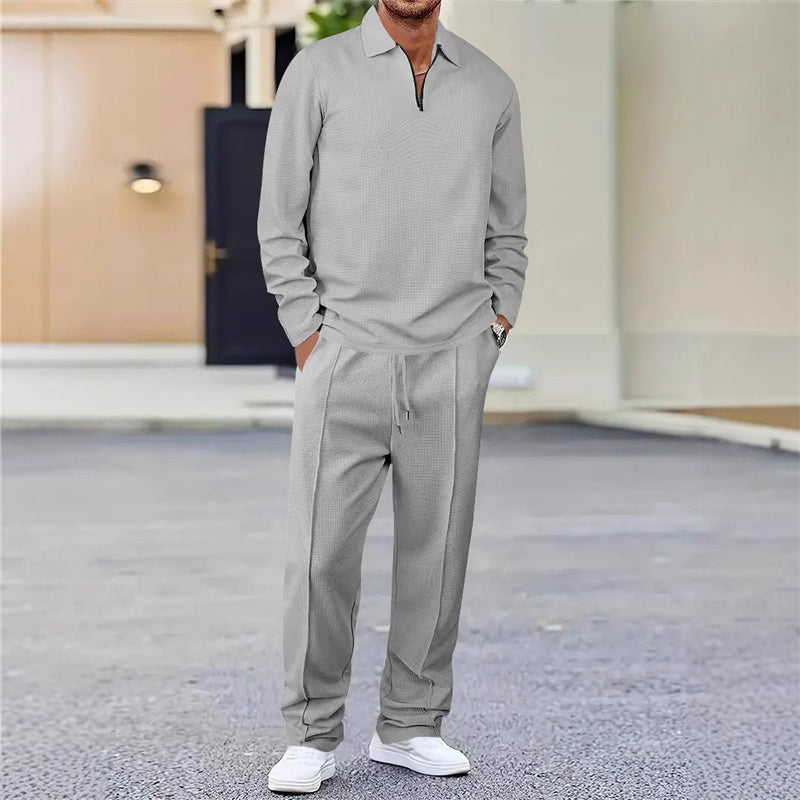 Icone™ StreetwearSet: Hverdags Streetwear Komfort Sweatshirt Og Bukser Sæt