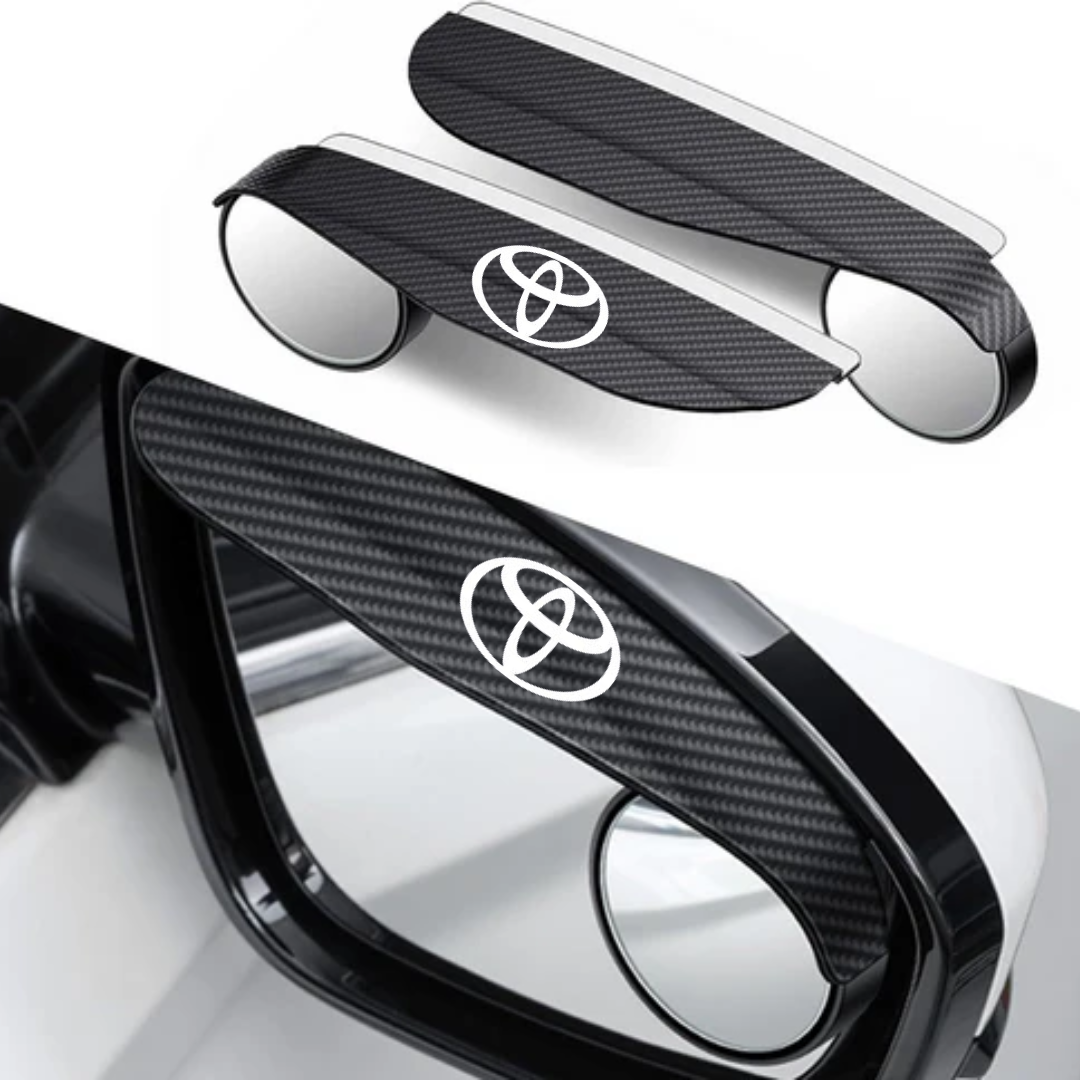 MirrorVisors 1+1 GRATIS: Bilsidespeil Regn Øyenbryn Blindsone Speil Visirer