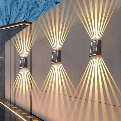 Ledsen™ WallLight: Solar Dobbelt Skygge Vegglys