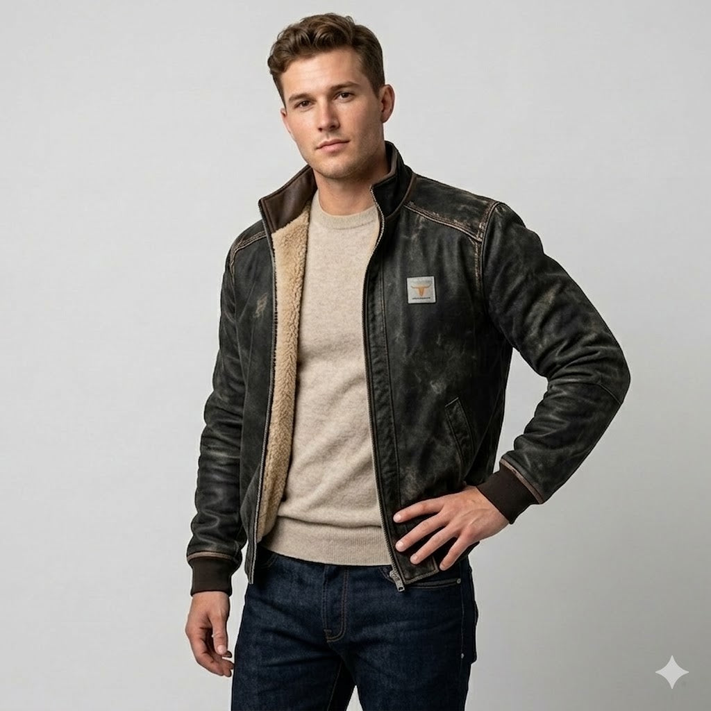Icone™ RuggedJacket: Ultimativ Vintage Mænd Vinter Robust Jakke