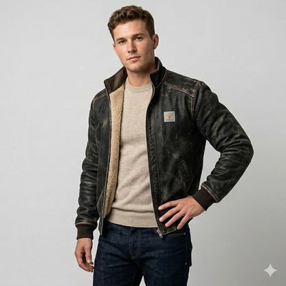 Icone™ RuggedJacket: Ultimativ Vintage Mænd Vinter Robust Jakke