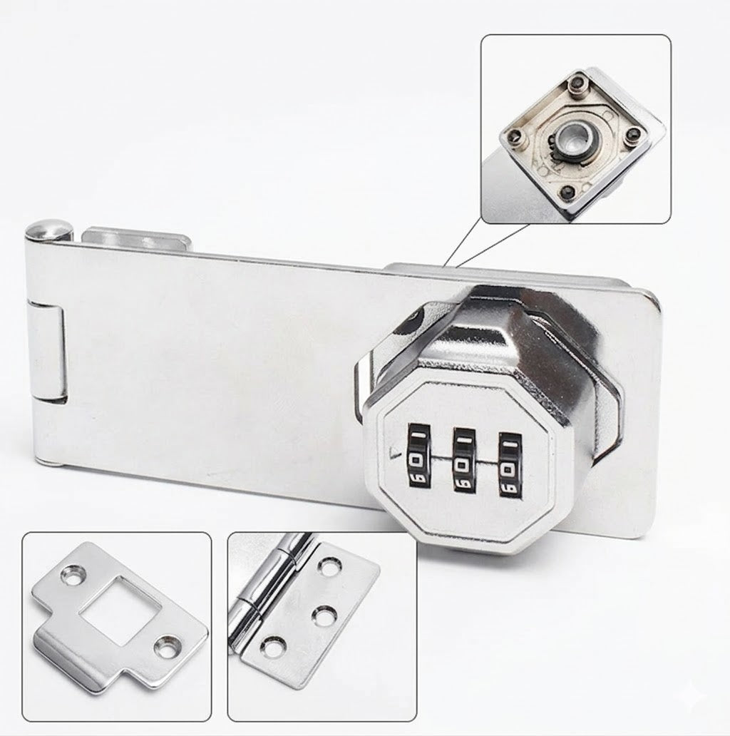 GlideHold® SmartLock: Nem Installation 3-Cifret Kombination Smart Slås
