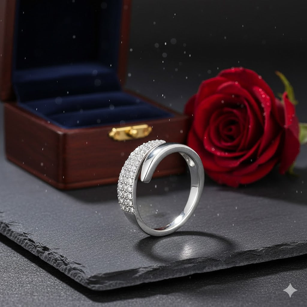 Jewelance™ AdjustableRing 1+1 GRATIS – Elegant Kvinnemote Glitrende Rhinestone Justerbar Ring