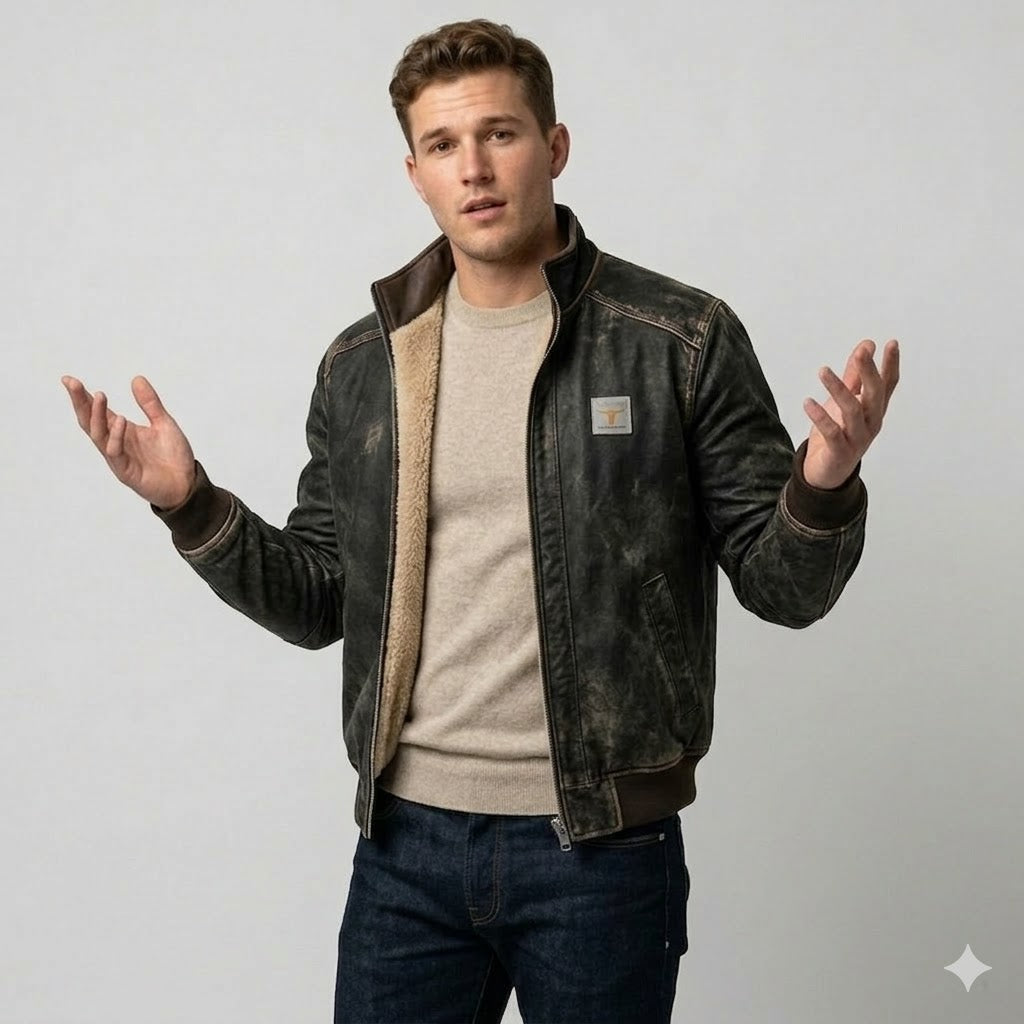 Icone™ RuggedJacket: Ultimativ Vintage Mænd Vinter Robust Jakke