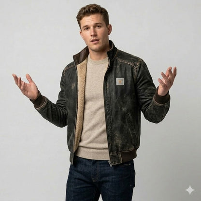 Icone™ RuggedJacket: Ultimativ Vintage Mænd Vinter Robust Jakke