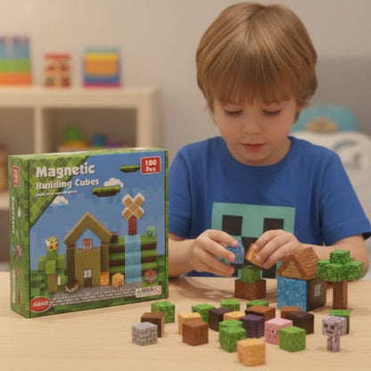 Kletshuts™ MagneticBlocks: Kreative Magnetiske Klosser Fliser Byggmester Sett