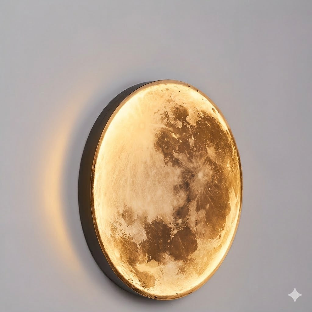 Ledsen™ GlowingMoon: 3D Glødende Måne Nat Lys Hjem Dekoration
