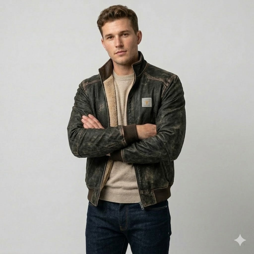 Icone™ RuggedJacket: Ultimativ Vintage Mænd Vinter Robust Jakke