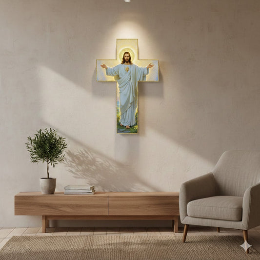 WallCross - Klassisk Elegant Tro-Inspirert Vegg Kors Hjem Dekorasjon