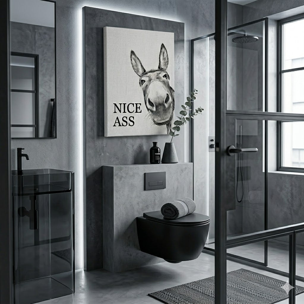 WallDecor 1+1 GRATIS: Moderne Legesyg Æsel Citater Vægdekoration