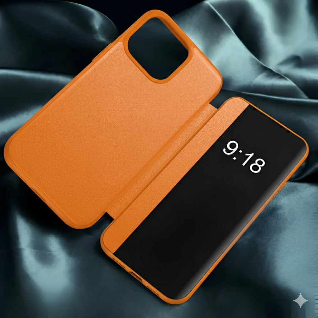 FlipCase 1+1 GRATIS - Slankt Gennemsigtig Dække Sikker Lukning Vend Sag