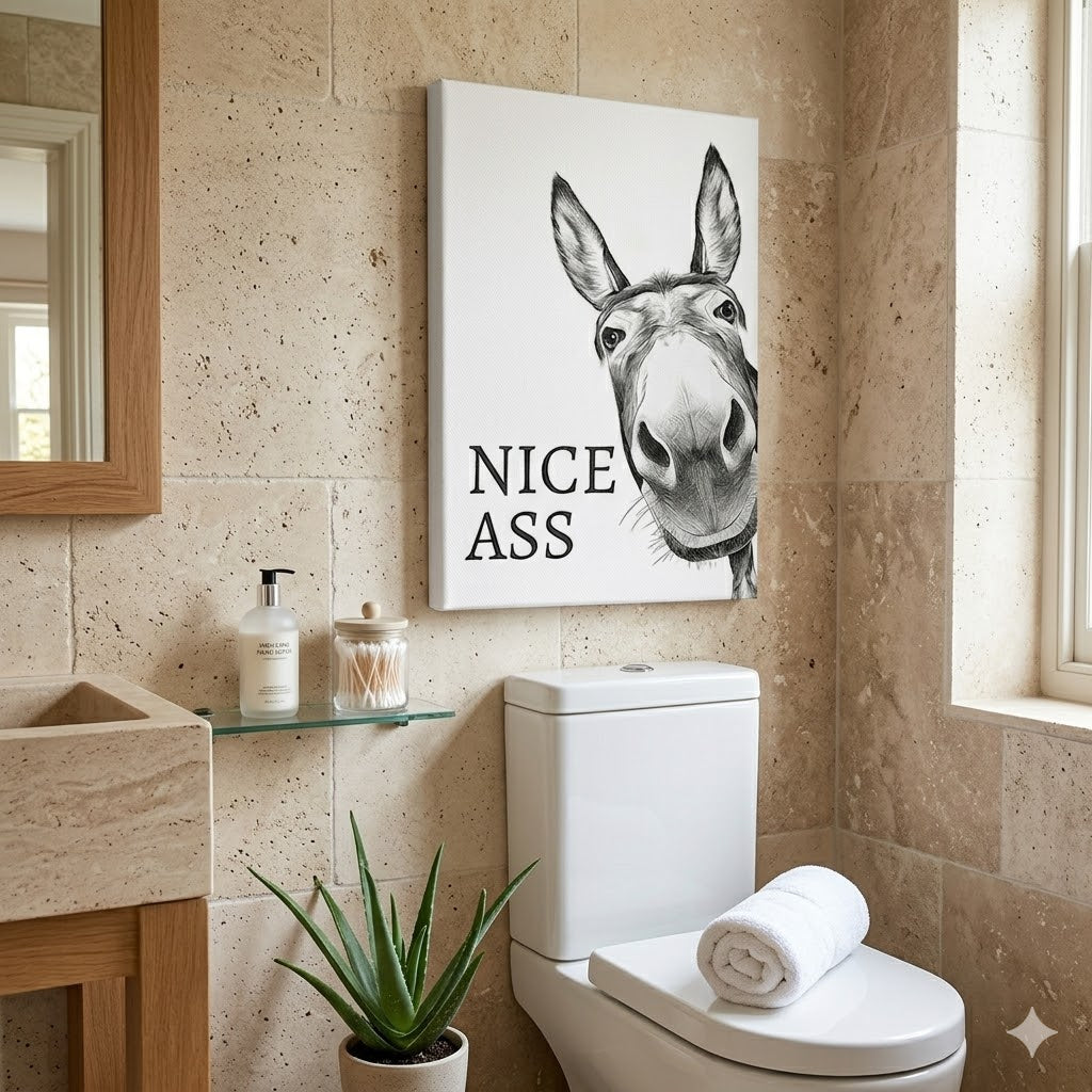 WallDecor 1+1 GRATIS: Moderne Legesyg Æsel Citater Vægdekoration