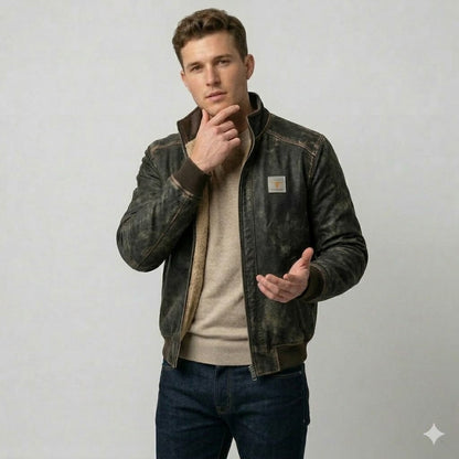 Icone™ RuggedJacket: Ultimativ Vintage Mænd Vinter Robust Jakke
