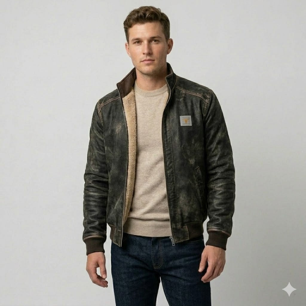 Icone™ RuggedJacket: Ultimativ Vintage Mænd Vinter Robust Jakke