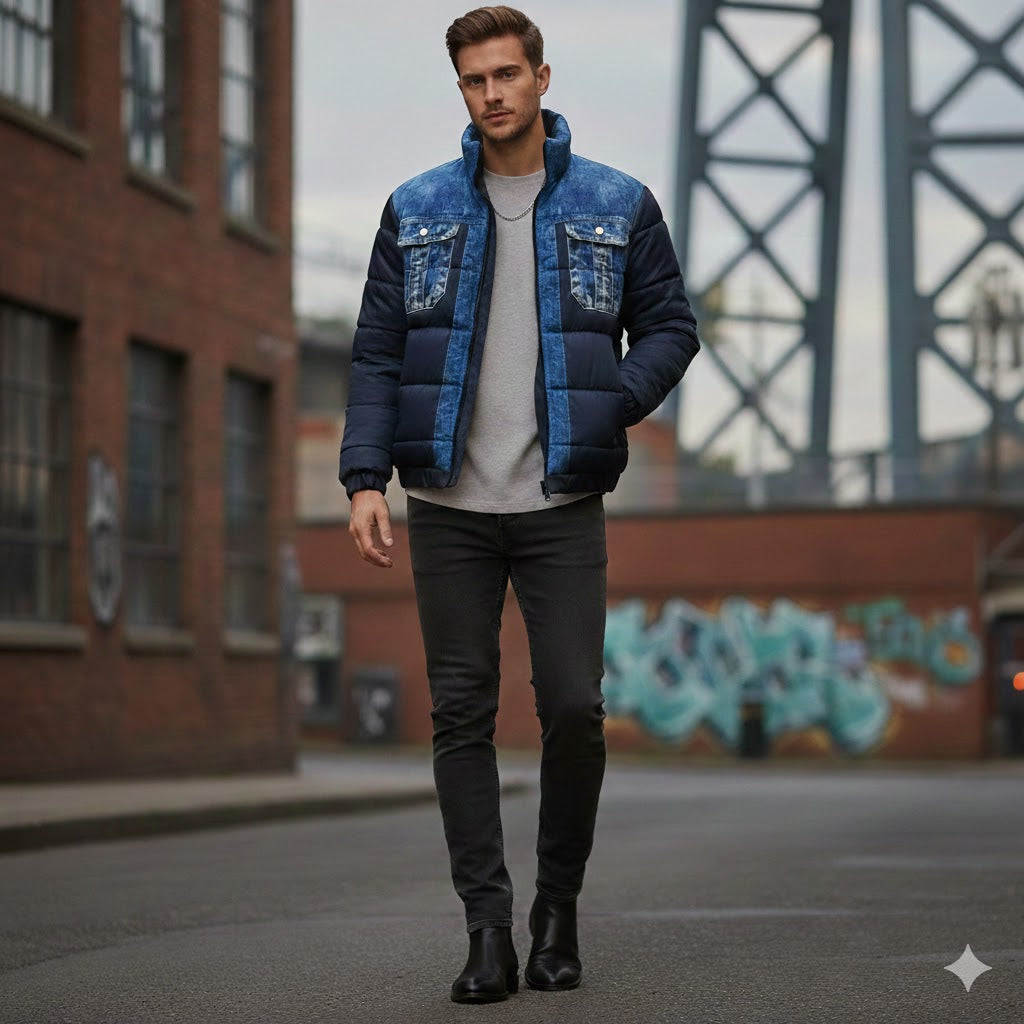 Icone™ ClassicJacket: Præmie Stilig Vintage-Inspireret Denim Formgivning Klassisk Jakke