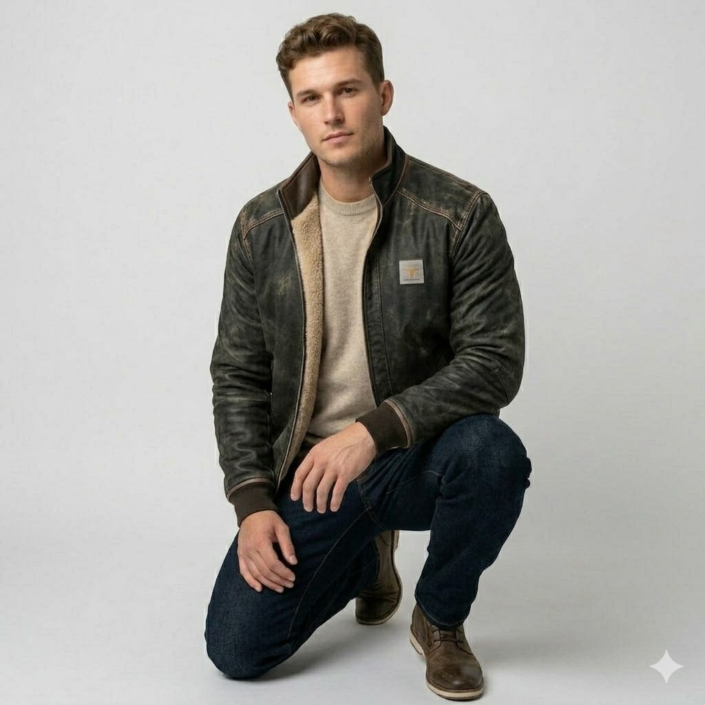 Icone™ RuggedJacket: Ultimativ Vintage Mænd Vinter Robust Jakke