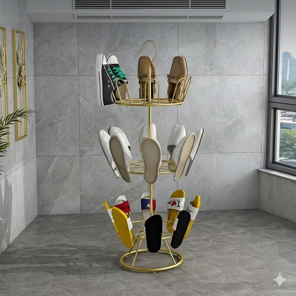Globetrek° ShoeOrganizer: Stabelbar Vertikal Pladsbesparende Skoorganisator Stativ