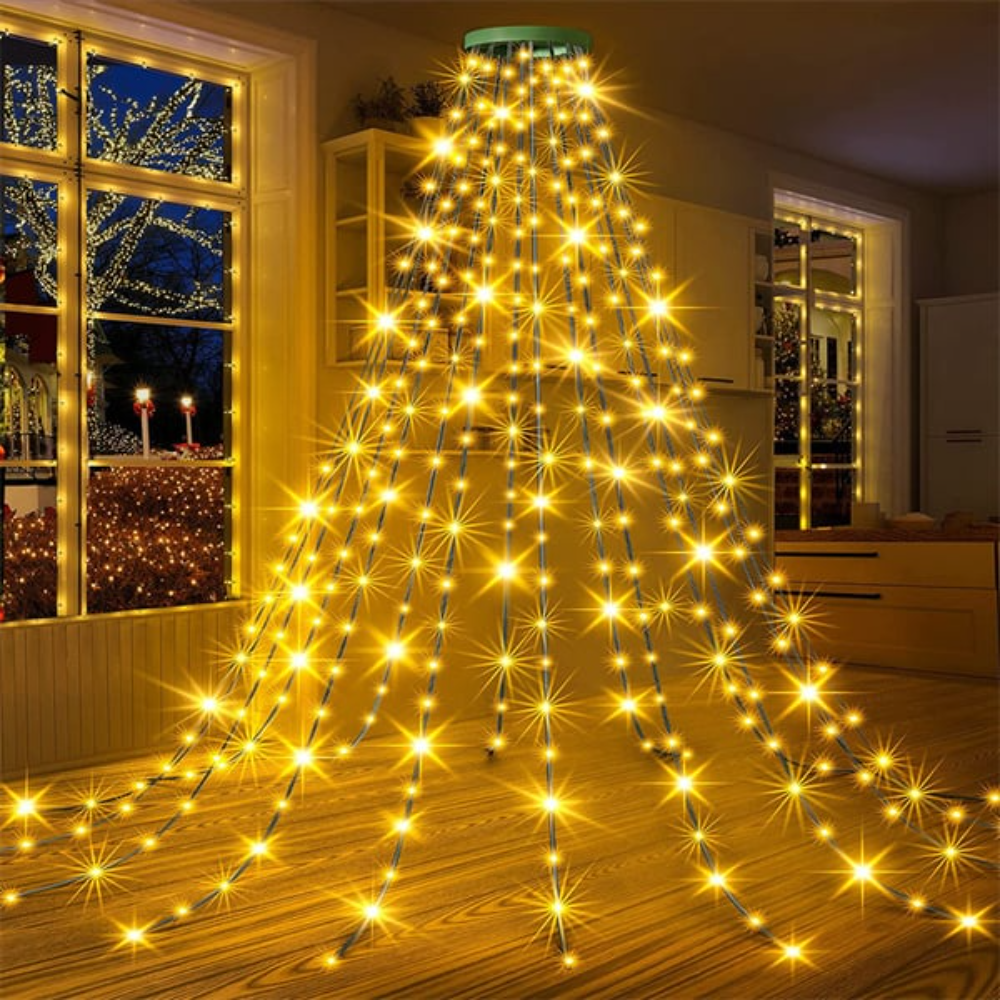 Ledsen™ WaterfallLight: Fantastisk Smart Blendende Jule-vannfall-lys
