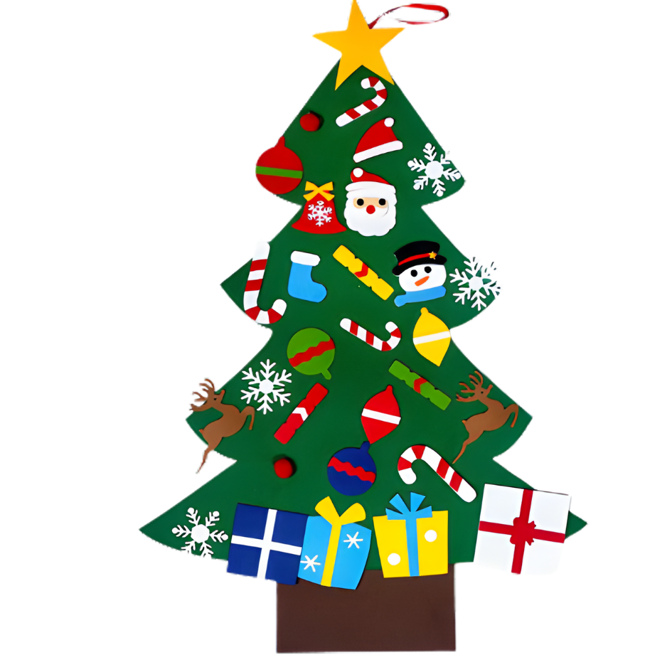 Kletshuts™ Kersten: Fantastisk Morsomt Interaktivt Filt Juletre
