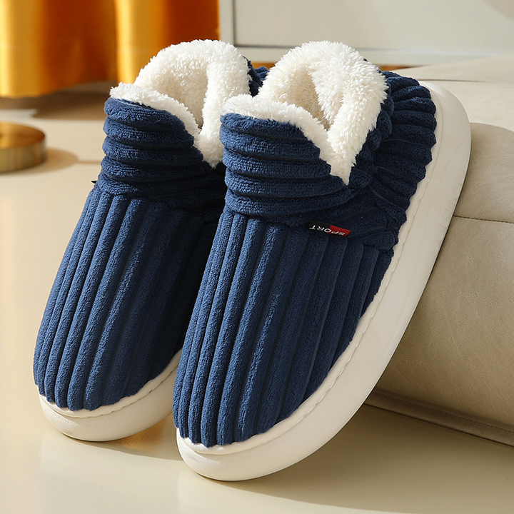 Happy™ CozySlippers: Unisex Vinter Fottøy Komfortable Varme Tøfler