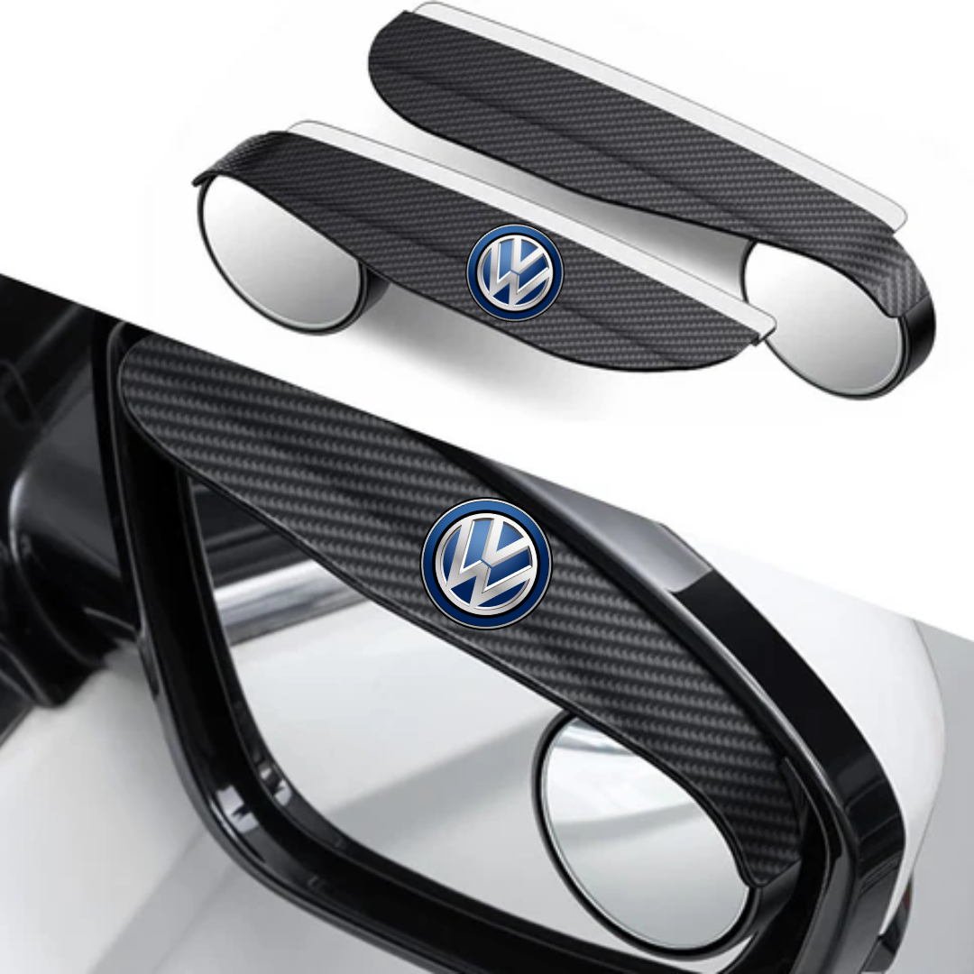 MirrorVisors 1+1 GRATIS: Bilsidespeil Regn Øyenbryn Blindsone Speil Visirer