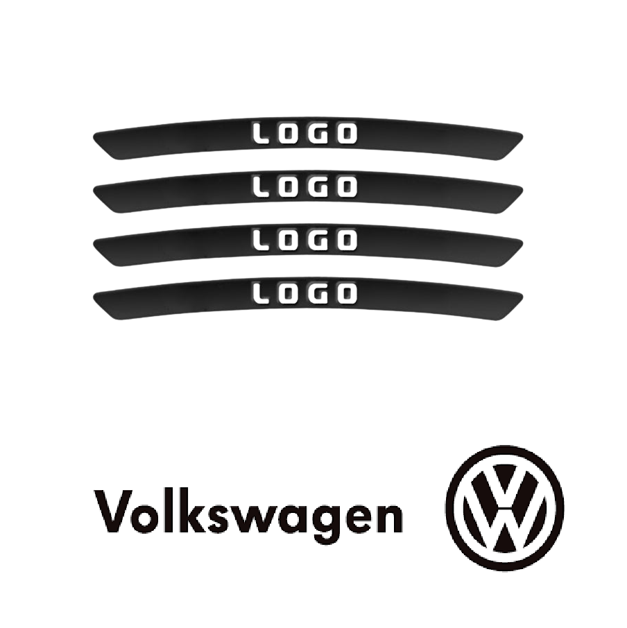 WheelDecals 1+1 GRATIS - Nem At Påføre Hjul Decals Bil Logo Fælg Klistermærker