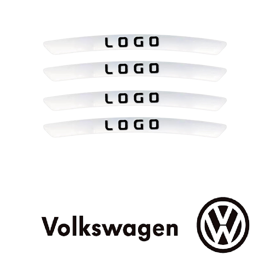 WheelDecals 1+1 GRATIS - Nem At Påføre Hjul Decals Bil Logo Fælg Klistermærker