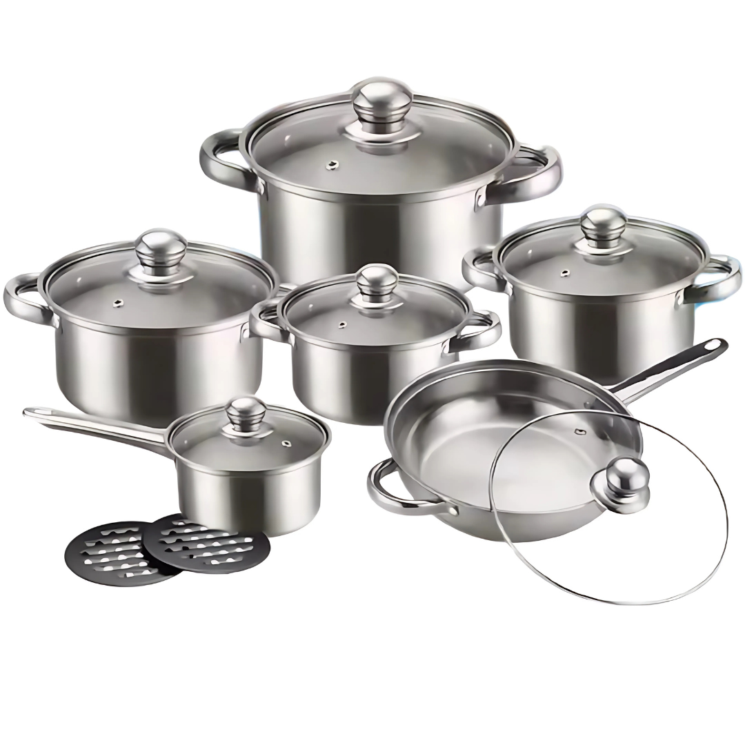 Globetrek° CookingSet: 12 Deler Kokekarsett I Rustfritt Stål