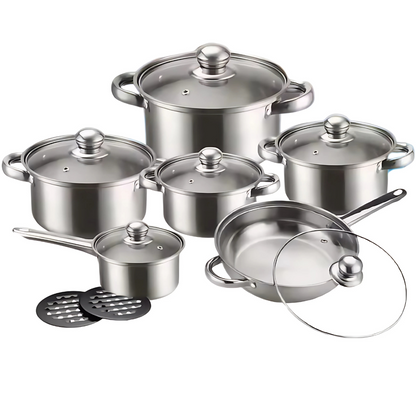 Globetrek° CookingSet: 12 Deler Kokekarsett I Rustfritt Stål