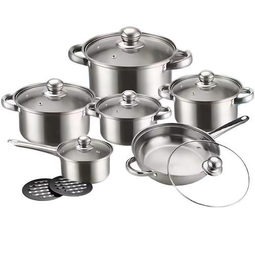 Globetrek° CookingSet: 12 Deler Kokekarsett I Rustfritt Stål