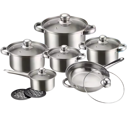 Globetrek° CookingSet: 12 Deler Kokekarsett I Rustfritt Stål