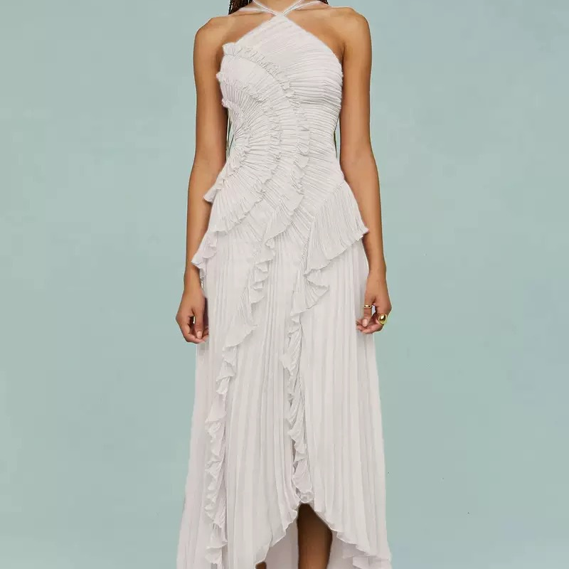 Icone™ RuffleDress - Elegant Stråleglans Luksus Ruffle Kjole