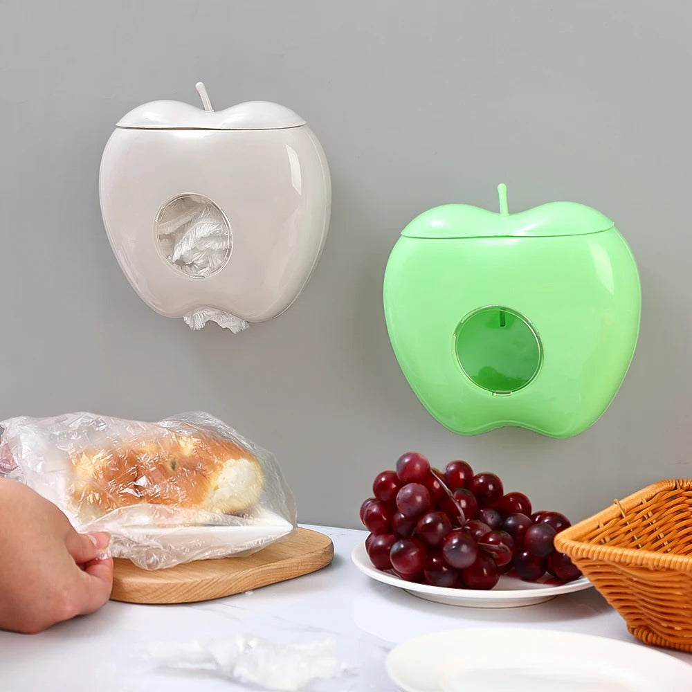 Globetrek° PlasticStorage 1+1 GRATIS (1 Eple Oppbevaringsdispenser + 100 Stykker Plastik Wraps GRATIS)