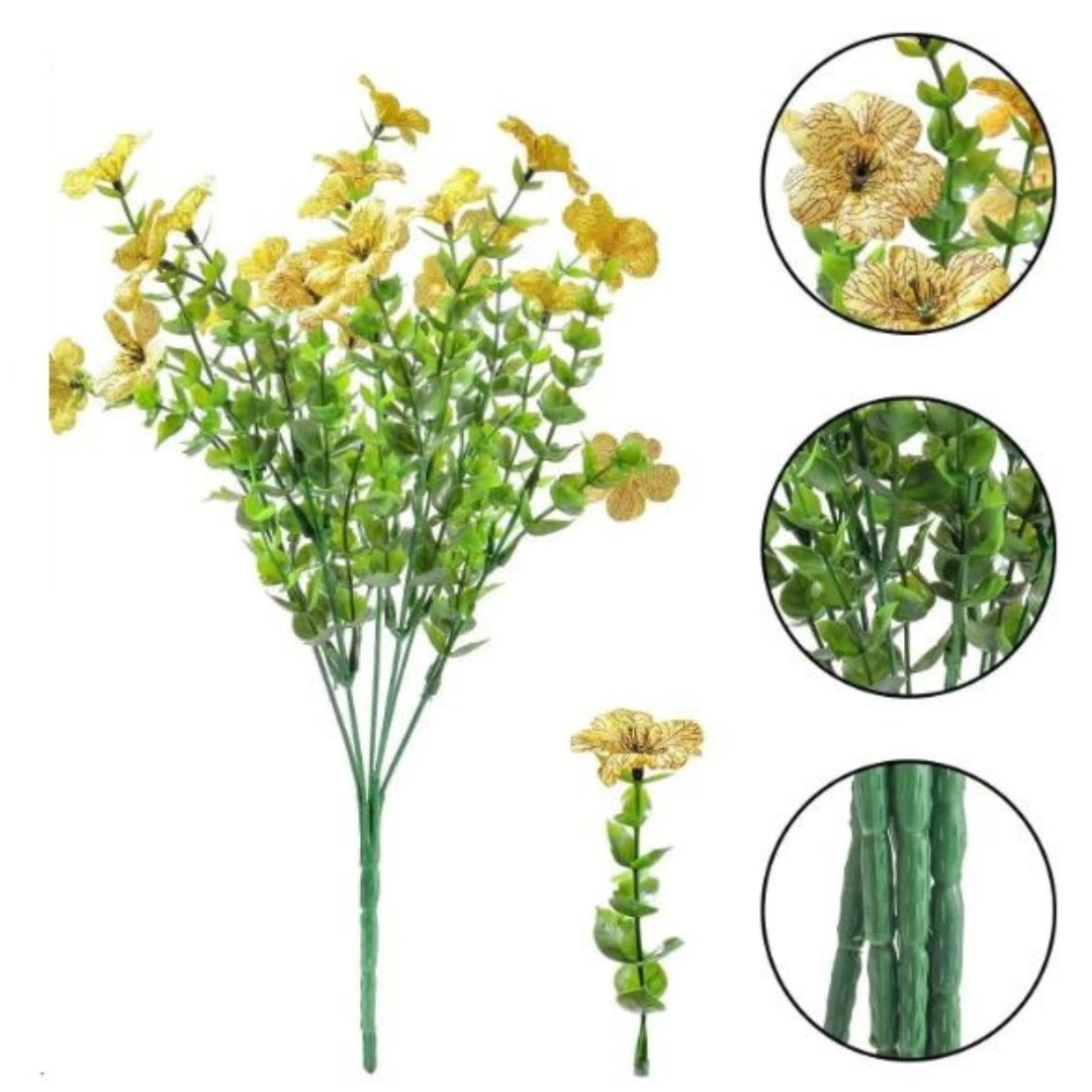 Globetrek° ArtificialFlowers 1+1 GRATIS: Utendørs og Innendørs Kunstige Blomster Planter