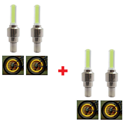 Ledsen™ ValveLights 1+1 GRATIS: LED Dækventilkapper Natridt Hjullys